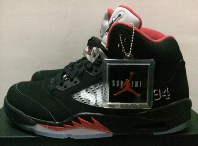 图】Supreme x Air Jordan 5 鞋盒和吊牌曝光AJ5联_sneaker资讯_潮牌 