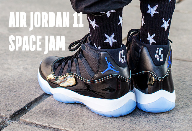 图】看看小编提前上脚Air Jordan 11 Space Jam 你给_sneaker资讯_潮牌 