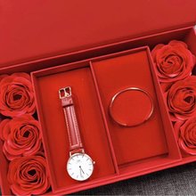 图1_情人节礼物 DW玫瑰 花盒手表套装绝对值得 绝对惊喜