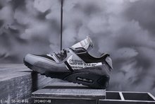 图2_代理自减真标半码 Off White x Nike Air Max 90 OW联名黑白沙漠跑鞋 2924H0148