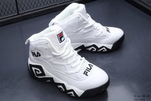 图3_FILA 斐乐 BB鞋厚底松糕鞋黑白高帮男鞋运动篮球松糕鞋内增高 编号 G013465