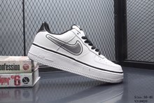 图1_新款 Nike Air Force 1 Low AF1空军一号板鞋 NBA主题 浮雕涂鸦鞋勾 真标带半码 编号 N318420