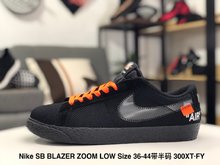 图1_拿 耐克开拓者 联名款 网面 Nike SB Blazer Zoom Low 真标双数半码 耐克 开拓者 SB 网面 Off 联名款 休息个性板鞋300XT FY