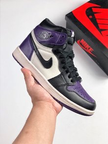 图2_头层真标绿 紫脚趾补货logo处裁切细节进行了处理aj1太火 下手要快 姿势要帅size 40 46