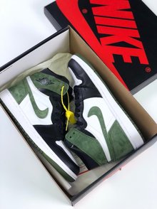 图1_发0 纯原出货AJ1六冠王 麂皮绿顶级纯原麂皮 原鞋模具开发区别世面超纤品质size 5 46