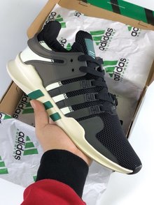 图1_补货出真标Adidas EQT Support ADV 黑白绿 BA8321size 36 45