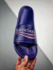 图2_万双现货 降价福利Balenciaga 17ss 巴黎世家拖鞋原鞋购入开发 市面唯一官方正确版原装级小羊皮 1 1 裁剪 鞋面3D打印logo 凹凸感明显 原版一致细节 Size 36 37 38 39 40 41 42 43 44