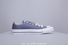 图2_匡威 Converse 经典长青款蓝色高帮 低帮休闲帆布鞋 8726H7416