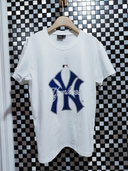 图1_MLB大logo蓝色标纯棉短袖T恤