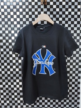图2_MLB大logo蓝色标纯棉短袖T恤