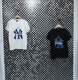图3_MLB大logo蓝色标纯棉短袖T恤