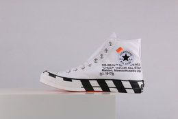 图2_终端放店OFF WHITE x Converse 2 0 OW匡威联名黑白棋格帆布鞋板鞋163862C 联名硫化鞋