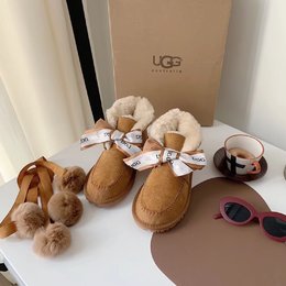 图1_UGG雪地靴 凯琳栗色我真的挺佩服设计师的鬼才 居然能把雪地靴的实用性和颜值结合得这么丸美 35 40