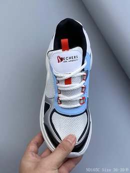 图2_Skechers 斯凯奇 新款网面透气运动鞋 复古时尚厚底缓震跑步鞋ND105C