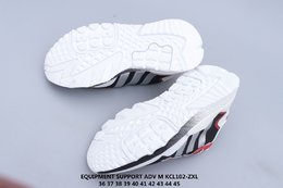 图3_Adidas Equipment Support Ady W 阿迪达斯 夜行者 皮面 网面透气 爆米花软底 拼接减震休闲跑步鞋KCL102 ZXL