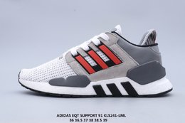 图1_真爆福利 Adidas Eqt Support 91 18 三叶草系列网面透气跑鞋KLS231 LML