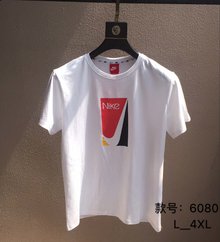 图1_2019新款运动圆领t血 最新哥弟棉纯棉面料 清爽透气 穿着舒适 做工精细 完美立体裁剪上身版型一流 颜色 黑 白 尺码 L 4XL 款号 6079