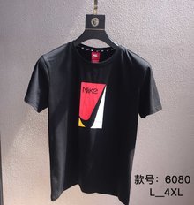 图2_2019新款运动圆领t血 最新哥弟棉纯棉面料 清爽透气 穿着舒适 做工精细 完美立体裁剪上身版型一流 颜色 黑 白 尺码 L 4XL 款号 6079